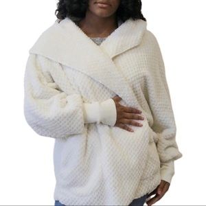 NEW Royal Standard Women’s Grey Everest Open Front Hooded Cardigan Sweater